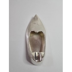 Portacenere a forma di scarpa in argento 800,epoca  metà del 900