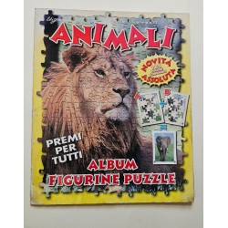 ALBUM ANIMALI , FIGURINE PUZZLE 1999 IN BUONE CONDIZIONI 