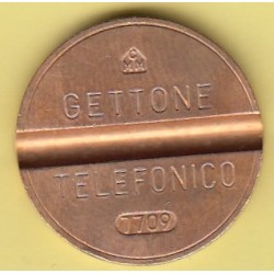 GETTONE TELEFONICO CON SEGNO DI ZECCA  NUMERO DI SERIE 7709