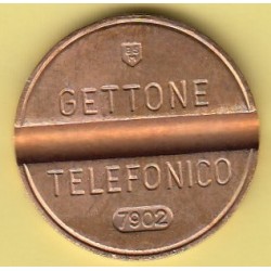 GETTONE TELEFONICO CON SEGNO DI ZECCA  NUMERO DI SERIE 7902