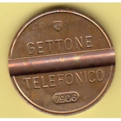 GETTONE TELEFONICO CON SEGNO DI ZECCA  NUMERO DI SERIE 7906