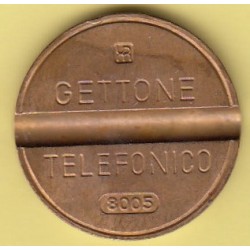 GETTONE TELEFONICO CON SEGNO DI ZECCA  NUMERO DI SERIE 8005