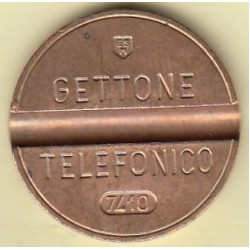GETTONE TELEFONICO CON SEGNO DI ZECCA NUMERO DI SERIE 7410