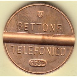 GETTONE TELEFONICO CON SEGNO DI ZECCA NUMERO DI SERIE 7509