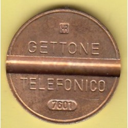 GETTONE TELEFONICO CON SEGNO DI ZECCA NUMERO DI SERIE 7601 