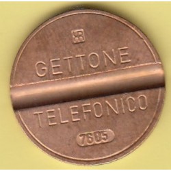 GETTONE TELEFONICO CON SEGNO DI ZECCA  NUMERO DI SERIE 7605