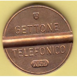 GETTONE TELEFONICO CON SEGNO DI ZECCA  NUMERO DI SERIE 7609