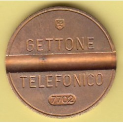 GETTONE TELEFONICO CON SEGNO DI ZECCA  NUMERO DI SERIE 7702