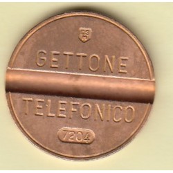 GETTONE TELEFONICO CON SEGNO DI ZECCA ESM NUMERO DI SERIE 7204