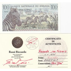 100 FRANCS 1978 RWANDA 