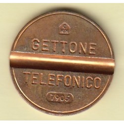 GETTONE TELEFONICO CON SEGNO DI ZECCA CMM NUMERO DI SERIE 7905 RARO