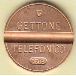 GETTONE TELEFONICO CON SEGNO DI ZECCA  NUMERO DI SERIE 7303
