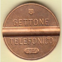 GETTONE TELEFONICO CON SEGNO DI ZECCA ESM NUMERO DI SERIE 7307