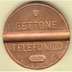 GETTONE TELEFONICO CON SEGNO DI ZECCA NUMERO DI SERIE 7404