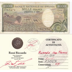 1000 FRANCS 1978 RWANDA 