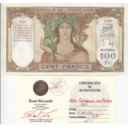 100 FRANCS 1957 NEW CALEDONIA 