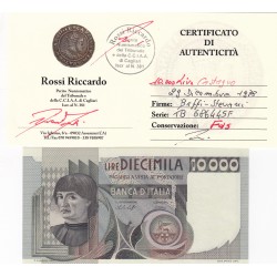10000 LIRE CASTAGNO 1978 PERIZIATA FDS 