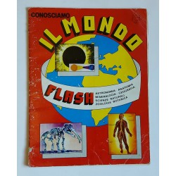 ALBUM CONOSCIAMO IL MONDO FLASH 1981 SEMI-COMPLETO IN BUONE CONDIZIONI 
