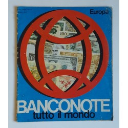 ALBUM EUROPA BANCONOTE DI TUTTO IL MONDO 1975  INCOMPLETO IN BUONE CONDIZIONI 