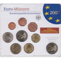 GERMANIA SERIE DIVISIONALE EURO 2007 IN CONFEZIONE ORIGINALE ZECCA BAYERISCHES HAUPTMUNZAMT MUNCHEN -D- 