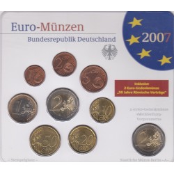 GERMANIA SERIE DIVISIONALE EURO 2007 IN CONFEZIONE ORIGINALE ZECCA STAATLICHE MUNZE BERLIN -A-