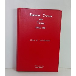 European Crowns and Talers Since 1800 - John A. Davenport -second Edition - Hardcover - 1964