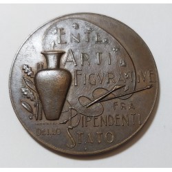Medaglia in bronzo  ENTE ARTI FIGURATIVE FRA DIPENDENTI DELLO STATO  1958