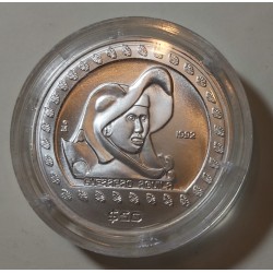 Mexico 1992 $50 Pesos Guerrero Aguila 1/2 Onza de plata